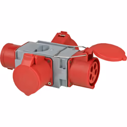 Brennenstuhl 1081670, 400 V, 32 A, Gris, Rouge, IP44, 200 mm, 252 mm