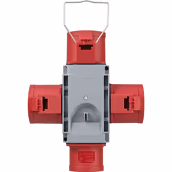 Brennenstuhl 1081670 adaptateur prise d'alimentation Gris, Rouge