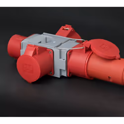 Brennenstuhl 1081670 adaptateur prise d'alimentation Gris, Rouge - Vue supplémentaire 4