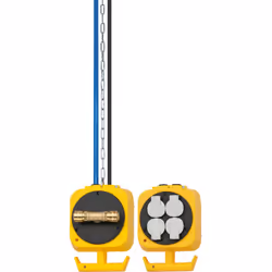 Brennenstuhl 1151160100, 5 m, Intérieure, IP20, Plastique, Noir, Jaune, 4 sortie(s) CA