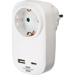 Brennenstuhl 1508210 adaptateur prise d'alimentation Blanc
