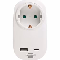 Brennenstuhl 1508210 adaptateur prise d'alimentation Blanc