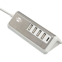 Brennenstuhl 1508230 chargeur d'appareils mobiles Universel Acier inoxydable, Blanc Secteur Intérieure