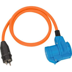 Brennenstuhl 1132910525 multiprise 1,5 m 1 sortie(s) CA Extérieure Noir, Bleu, Orange