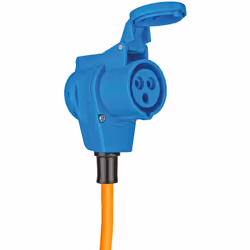 Brennenstuhl 1167650525 multiprise 25 m Extérieure Bleu, Orange
