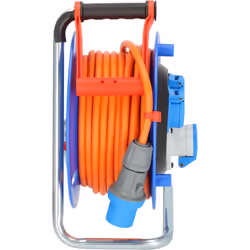 Brennenstuhl 1182690100 multiprise 25 m 3 sortie(s) CA Extérieure Bleu, Orange