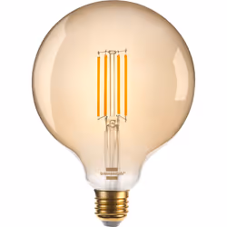 Brennenstuhl 1294870271, Ampoule intelligente, Wi-Fi, Or, E27, Blanc chaud, 2200 K