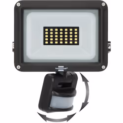 Brennenstuhl Projecteur à LED JARO 3060 P (Applique murale à LED pour montage mural extérieur IP65, 20W, 2300lm, 6500K, avec détecteur de mouvement)