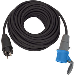 Brennenstuhl 1132910100 multiprise 25 m Extérieure Noir, Bleu