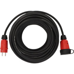 Brennenstuhl 9161250110 multiprise 25 m 1 sortie(s) CA Extérieure Noir, Rouge