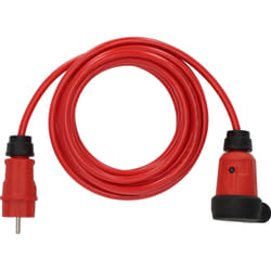 Brennenstuhl 9161050210 multiprise 5 m 1 sortie(s) CA Extérieure Noir, Rouge