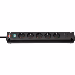 Brennenstuhl 1150660415, 3 m, Intérieure, Type F, Type F (CEE 7/4), Courbe, IP20