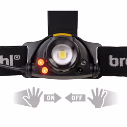 Brennenstuhl 1177310010 torche et lampe de poche Noir Lampe frontale LED