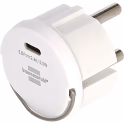 Brennenstuhl 1508110010, Type F, Type C, Courbe, 230 V, Blanc, 12 W