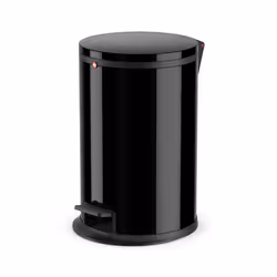 Hailo Pure M, 12 L, Rond, Acier, Noir, Plastique, Pédale