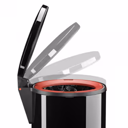 Hailo Pure M 12 L Rond Acier Noir