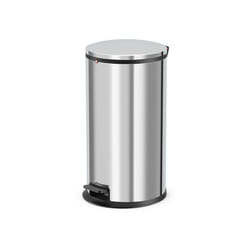 Poubelle de cuisine design à pédale 25L Hailo Pure L Coloris - Inox