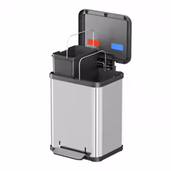Hailo Öko duo Plus M 18 L Rectangulaire Acier inoxydable