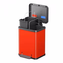 Hailo Öko duo Plus M 18 L Rectangulaire Acier Rouge
