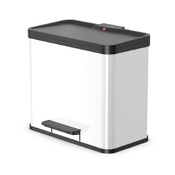 Hailo ÖKO DUO PLUS L 26 L Rectangulaire Acier inoxydable Noir, Blanc