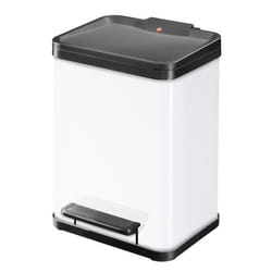 Hailo Poubelle à pédale Oko Uno Plus Taille M 17 L Blanc 0619-230