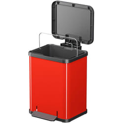 Hailo - Poubelle de cuisine à pédale 20L Öko Uno Plus m Coloris - Rouge