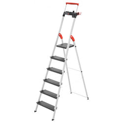 Hailo 8050-607 échelle Echelle pliante Aluminium, Noir