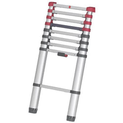 Hailo 7113-091 Echelle télescopique Aluminium, Noir, Rouge