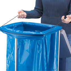 Hailo ProfiLine MSS XXXL Support de sac poubelle autonome Intérieure Aluminium, Métal, Plastique Gris - Vue supplémentaire 4