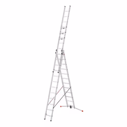 Echelle transformable 3 plans 3x12 échelons 8m80 en Aluminium Hailo S 120 Pro