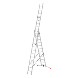 Echelle transformable 3 plans 3x12 échelons 8m80 en Aluminium Hailo S 120 Pro