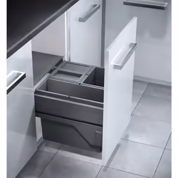 La poubelle de cuisine encastrable Hailo Cargo 17L/13L/13L La poubelle coulissante encastrable Hailo Cargo 17L/13L/13L vous o ...
