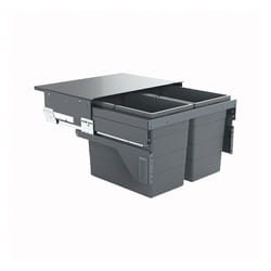 Poubelle de cuisine tri sélectif 2 bacs encastrable 60L (28+28) Hailo Cargo