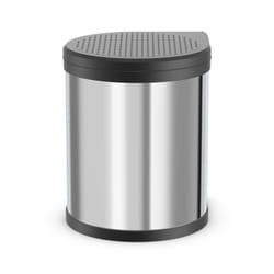 Hailo Compact-box M 15 L Rond Acier inoxydable Noir, Acier inoxydable