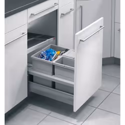 HAILO Poubelle de cuisine encastrable pour meuble coulissant 30L Separato K 450