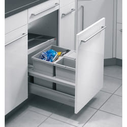 HAILO Poubelle de cuisine encastrable pour meuble coulissant 30L Separato K 450