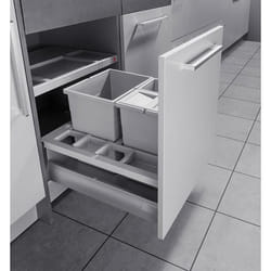 HAILO Poubelle de cuisine encastrable pour meuble coulissant 30L Separato K 600