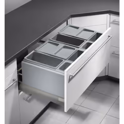 Poubelle de cuisine encastrable Hailo AS XXL 900 60L La poubelle encastrable Hailo AS XXL 900 60L facilite votre vie et vous  ...