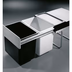 La poubelle de cuisine encastrable Hailo Raumspar Tandem 2x18L La poubelle de cuisine encastrable Hailo Raumspar Tandem 36L f ...