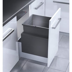 Poubelle encastrable pour meuble coulissant 55L Hailo Triple XL