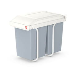 Poubelle de cuisine tri sélectif 2 bacs encastrable 30L (14+14) Hailo Multi-Box Duo L
