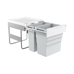 Poubelle de cuisine tri sélectif 2 bacs encastrable 50L (30+19) Hailo Easy Cargo