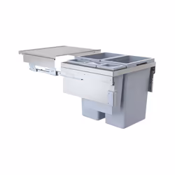 La poubelle encastrable coulissante Hailo Euro Cargo 38L/38L/12L/2,5L La poubelle coulissante encastrable Hailo Euro Cargo 38 ...