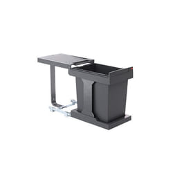 Poubelle de cuisine coulissante encastrable sous évier 20L Hailo Solo Manuelle