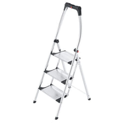 Hailo LivingStep Comfort Plus Echelle à marches Aluminium, Noir