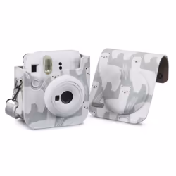 Cullmann RIO Fit 120, Boîtier de corps, Fujifilm, Instax mini 12, Sangle épaule, Gris, Blanc