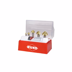 RUKO 102142T, Mèche d’ébarbage, Rotation vers la droite, Bronze, Fonte, Acier inoxydable, Acier rapide, 6 pièce(s), 375 g