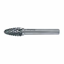 Carbure · Forme F (RBF selon DIN 8033) · Forme ogive à bout rond · Avec denture croisée · Ø de la tige de 6 mm (pour n° de ré ...