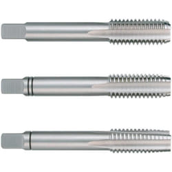 Jeu de 3 tarauds mâles RUKO DIN 352 HSS rectifiés avec filetage gauche - Gris
