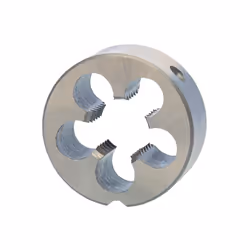 RUKO 237040E, Filière de filetage, Acier rapide, Rotation à droite, Argent, M4, 5 mm